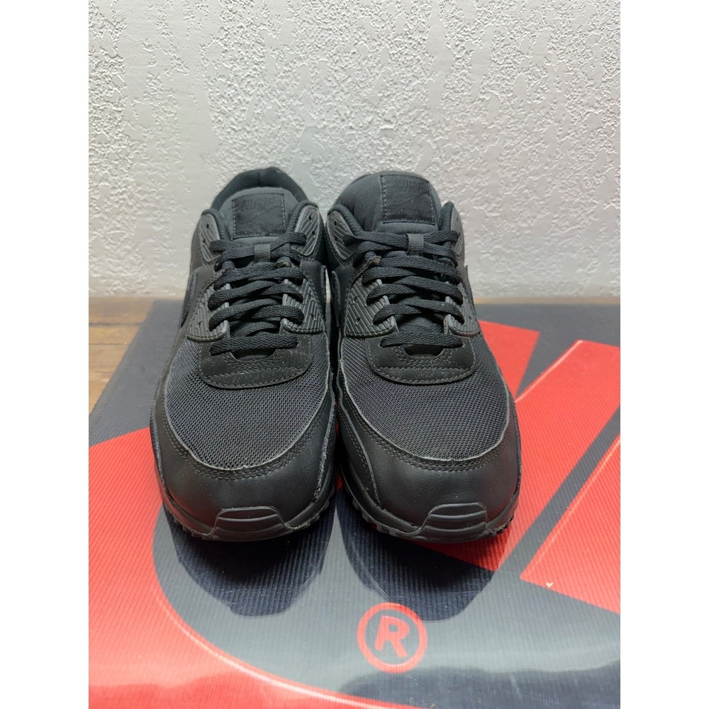 Nike Air Max 90 Triple Black CN8490-003 Mens Running Shoes Sneakers - Picture 3 of 9